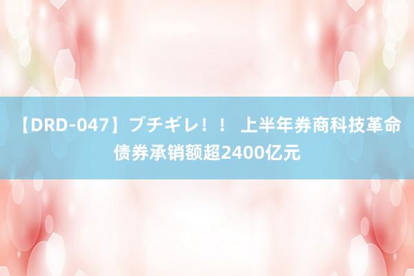 【DRD-047】ブチギレ！！ 上半年券商科技革命债券承销额超2400亿元